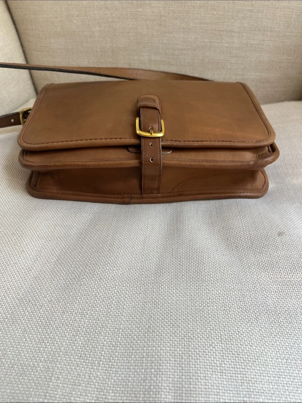 Coach Vintage Saddle Pouch Large Brown NYC Rare